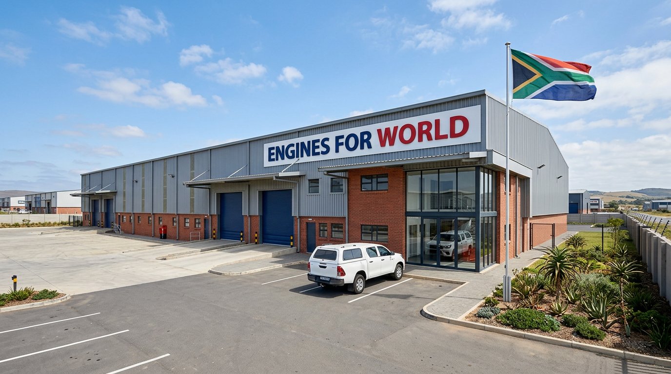 Engines for World premises in Gqeberha, Eastern Cape, South Africa