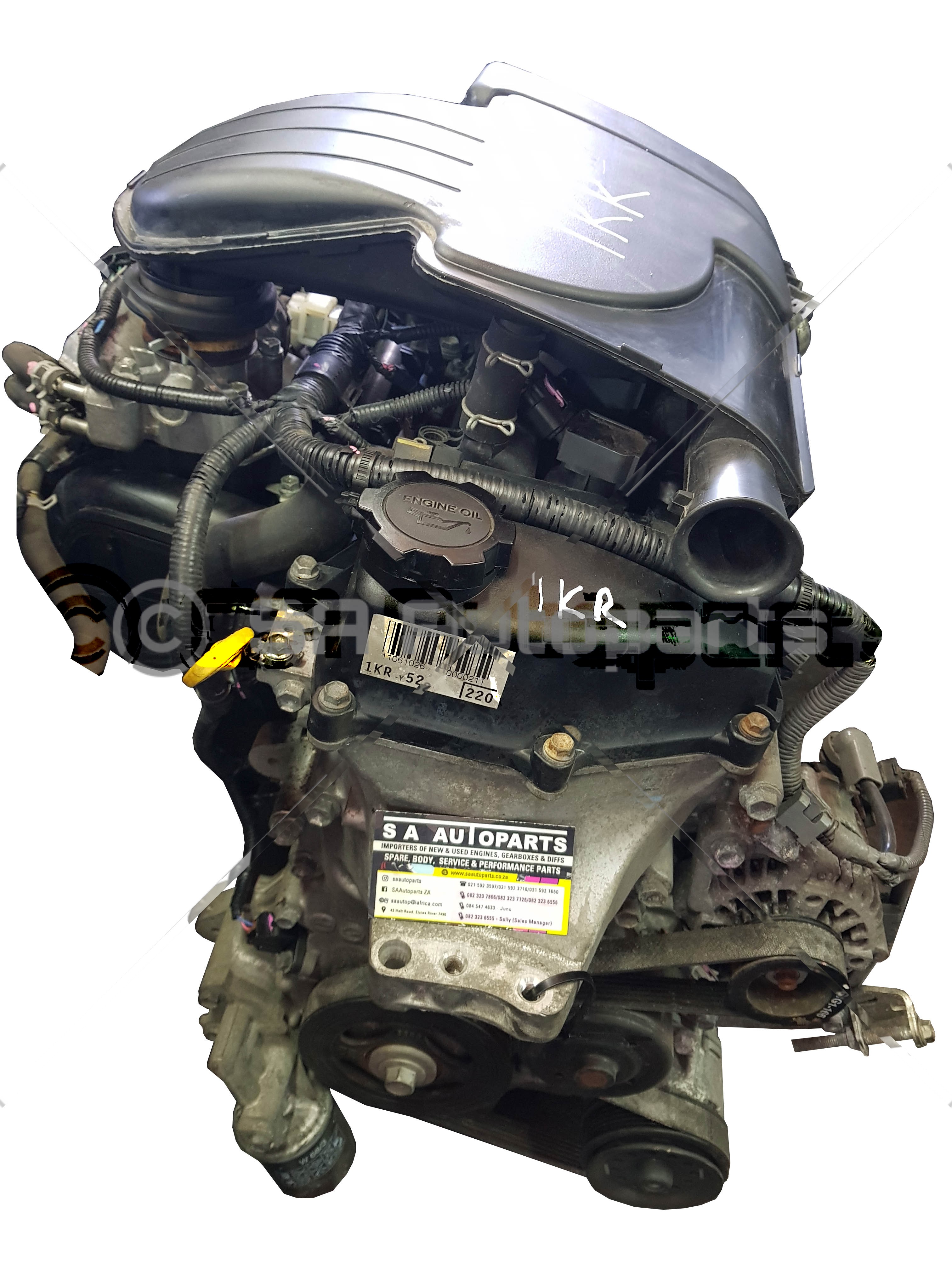 1KR TOYOTA YARIS 3 CYLINDER Motor Engine