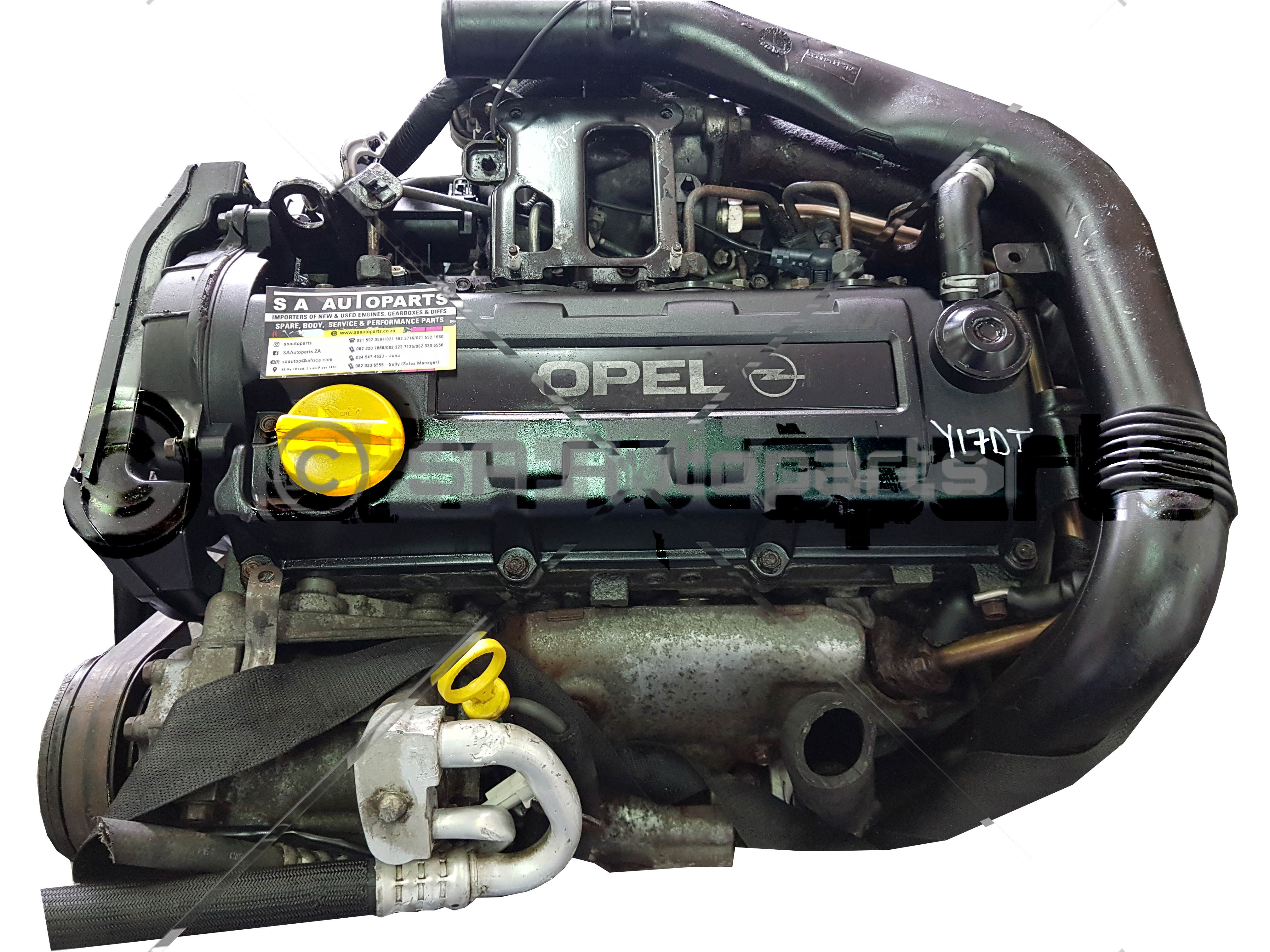 Y17DT OPEL CORSA C 1.7 16V Turbo Diesel motor engine